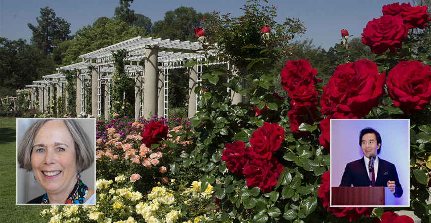 Huntington garden and two UC Merced professors