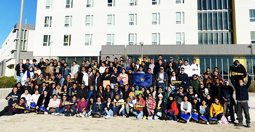 Students from Universidad Autónoma Chapingo in Texcoco, Mexico, visited UC Merced in March.