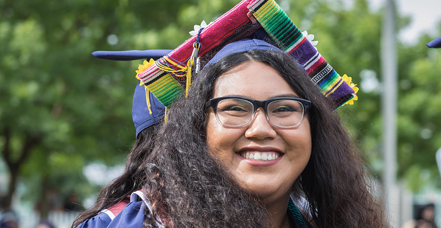 UC Merced student graduating