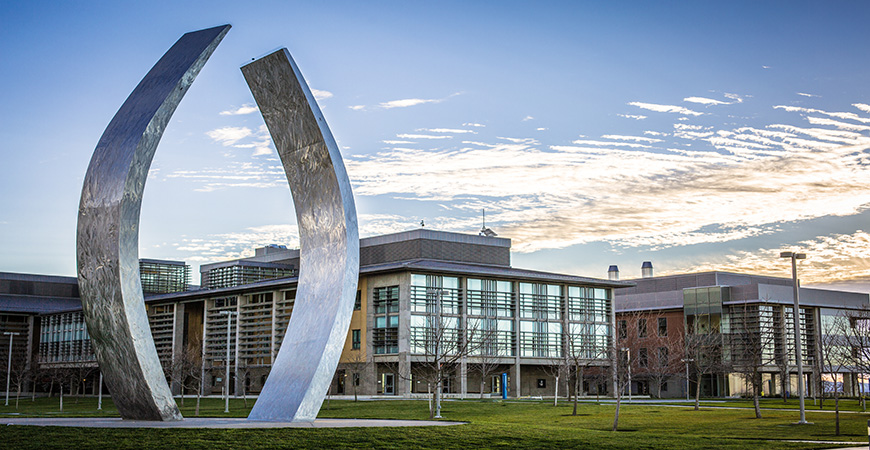 The Beginnings sculpture on the UC Merced campus.